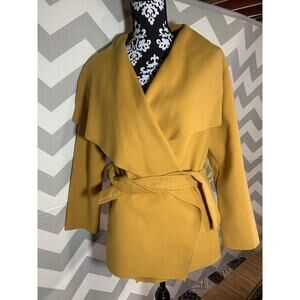 Apricot Italian Light Woman’s Coat Old Money Girl Boss Quiet Luxury S/M